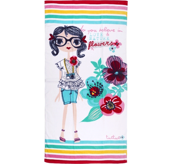 Girls Beach Towel - Tuc Tuc Lost Eden Girls Beach Towel Tuc Tuc