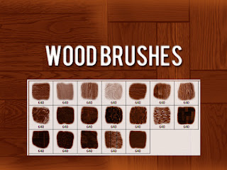 Pinceles de textura de madera para Photoshop