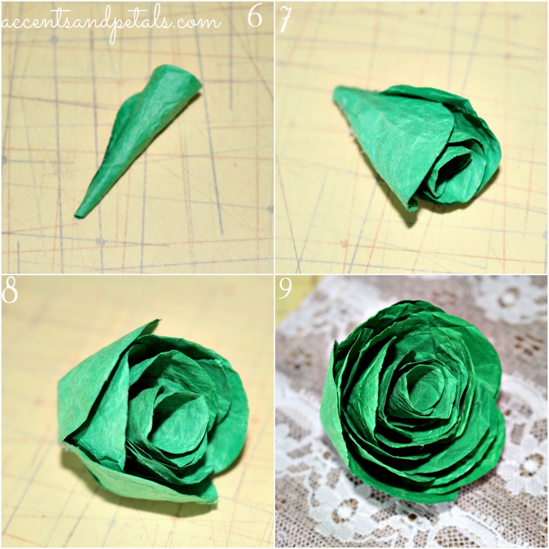 DIY How to Make a Cabbage Rose from Crumpled Paper Reduce. Reuse