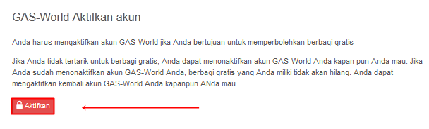 Aktifkan Akun Gas Aktifkan Akun Gas