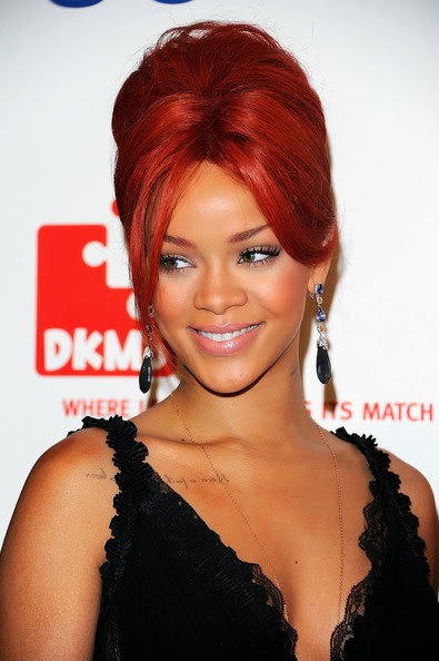 Rihanna French Twist updo Rihanna French Twist updo