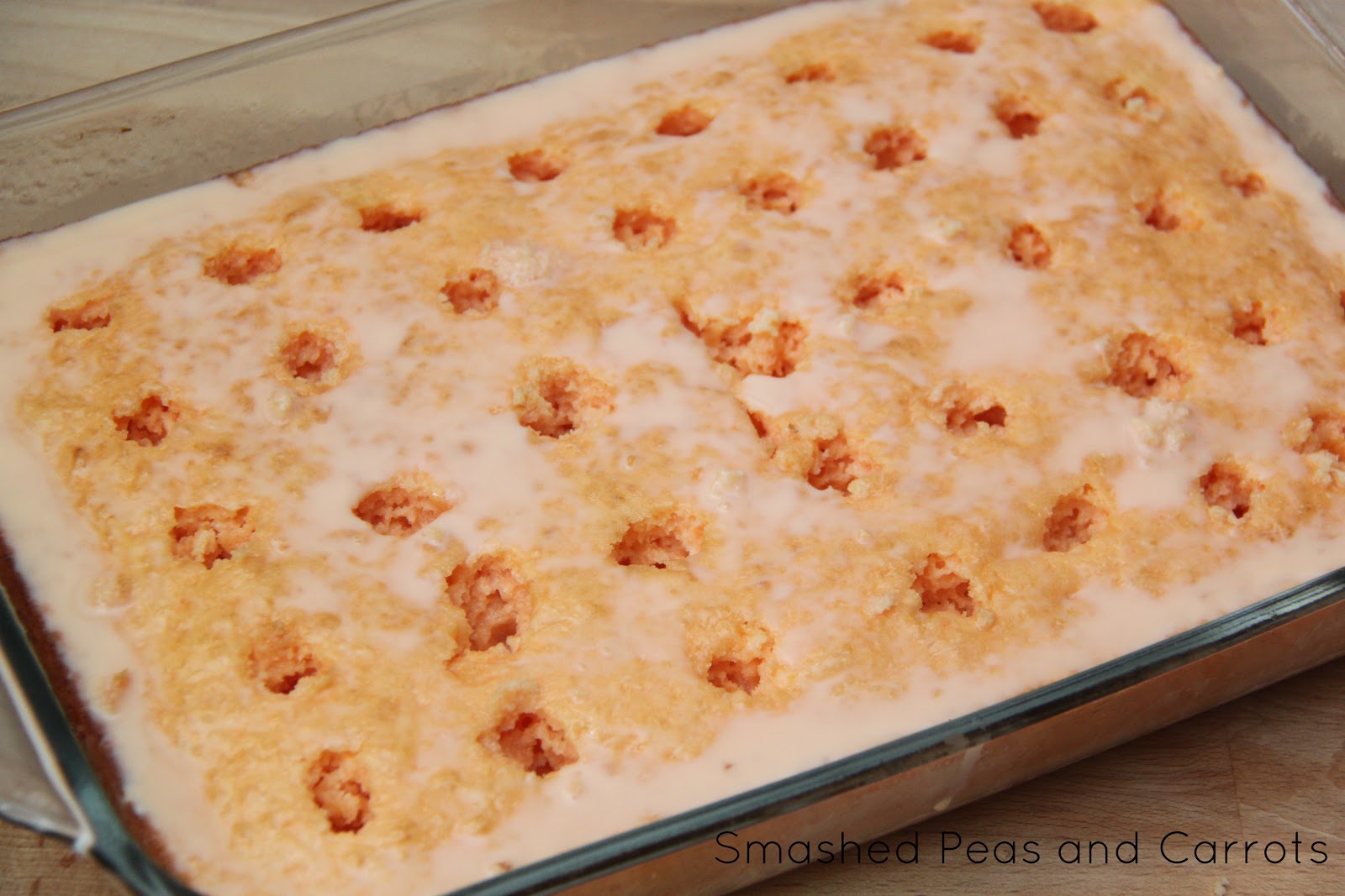 RECIPE Orange Dreamsicle Poke Cake and Pillsbury Giveaway! Smashed