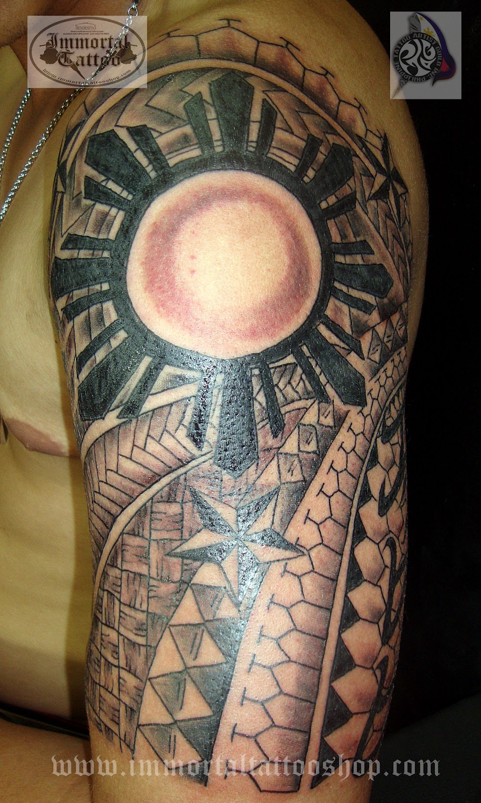 FILIPINOTATTOO: Filipino Tattoo / 3 stars n sun tattoo