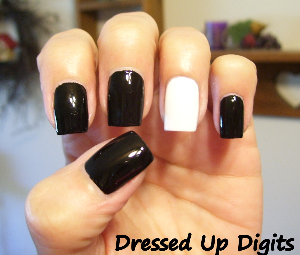 Dressed Up Digits: Monochrome Monday!