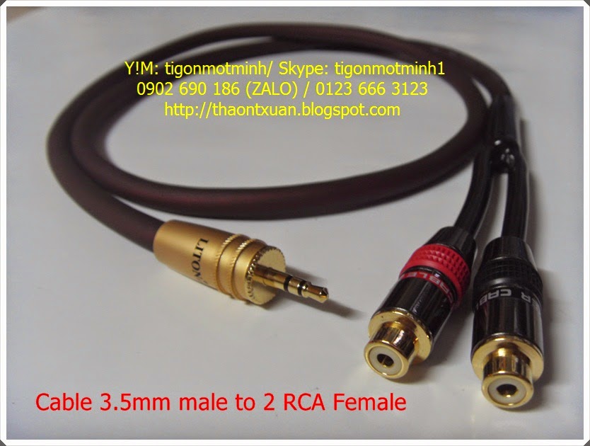 Jack chuyển 2.5, 3.5, 6.3 và dây cáp nối dài cho tai nghe, loa - 39