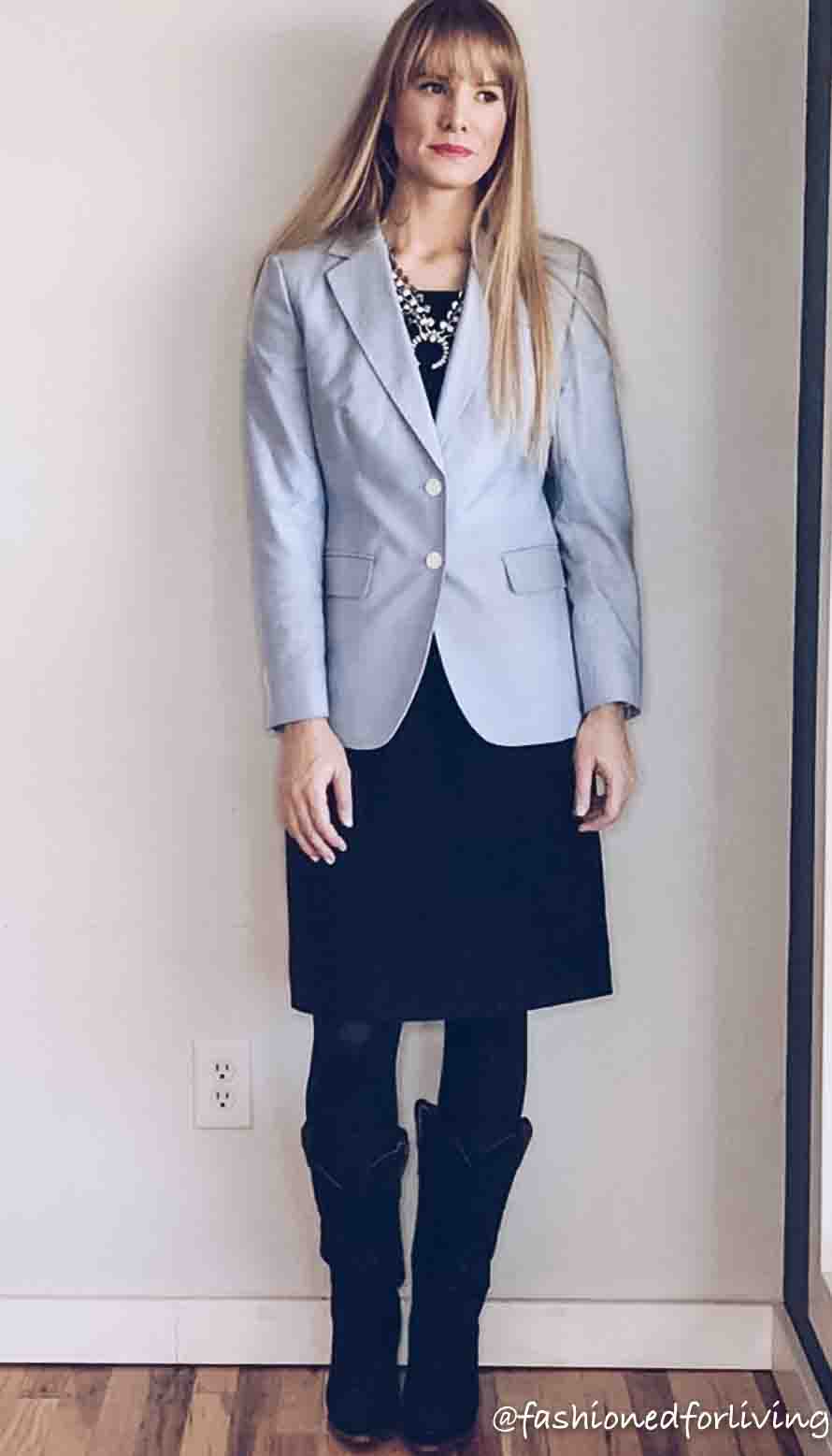 formal wear with cowboy boots