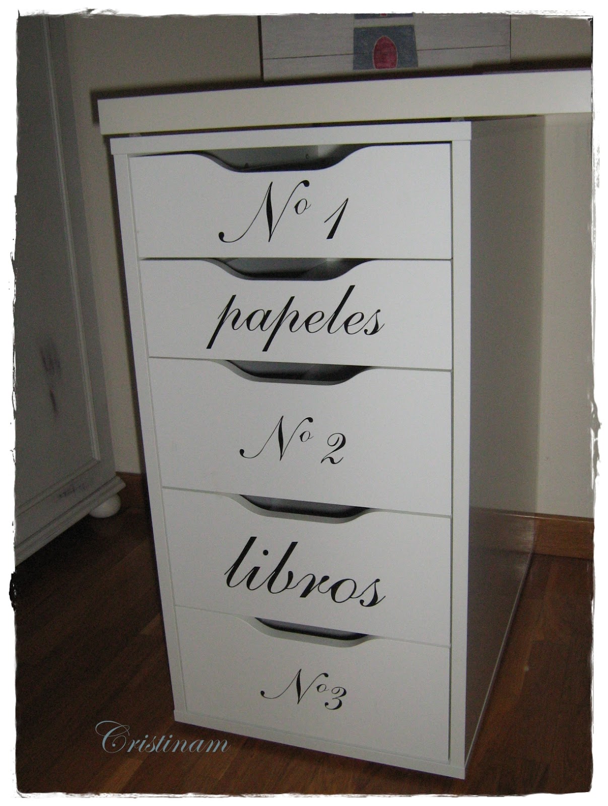 Un rincón de mi Cajonera Ikea decorada