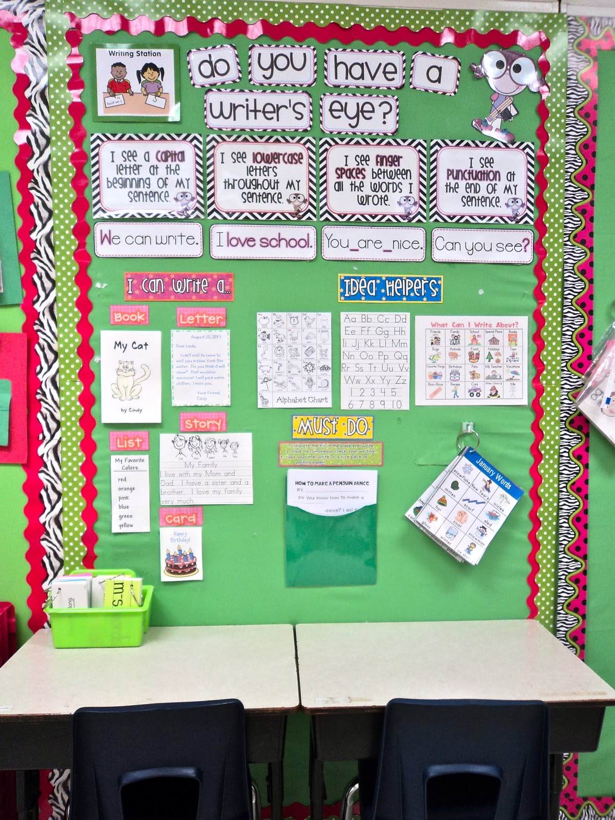 First Grade Fresh Workstation Revamp! {& Silly Sentences}