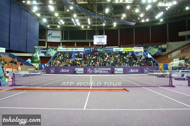 Main court at St. Petersburg Open 2012 Центральный корт St. Petersburg Open 2012