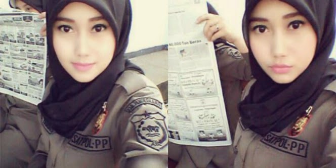 Foto Satpol PP Cantik Berkerudung Nurul Habibah Foto Satpol PP Cantik Berkerudung Nurul Habibah