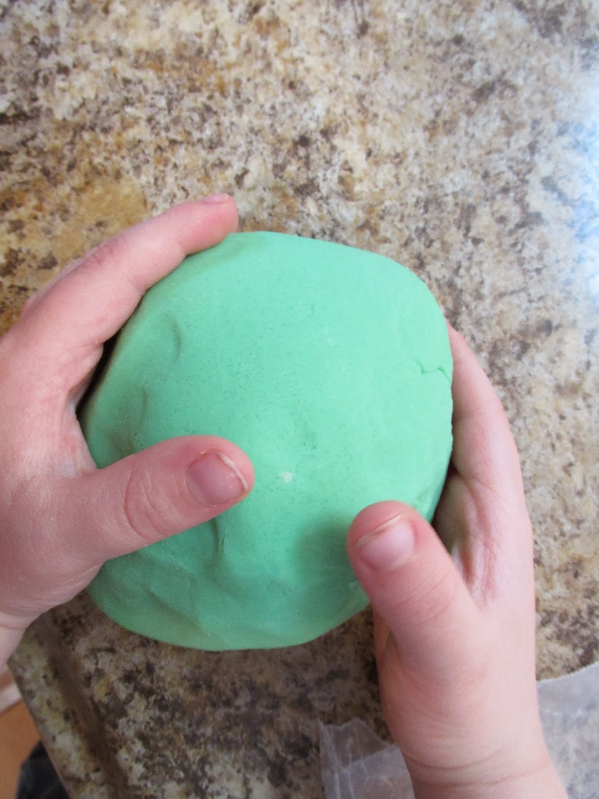 Domestic Page Play dough recipe using Coconut Oil
