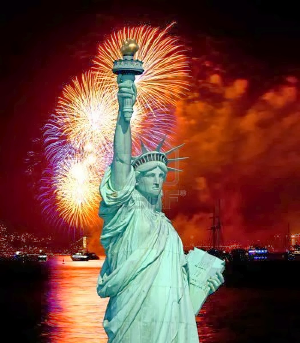 World Visits Statue of Liberty Firework New Year Celebrations