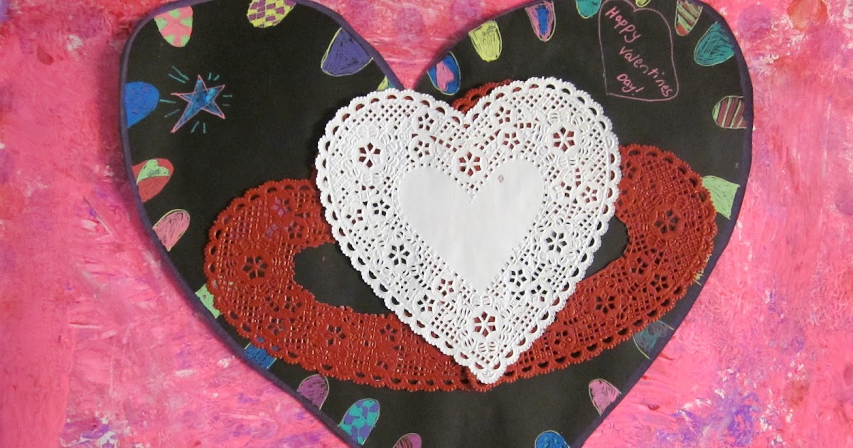 Art is Basic&ndash; Art Teacher Blog: Valentine's Heart paintings&ndash; 2nd grade