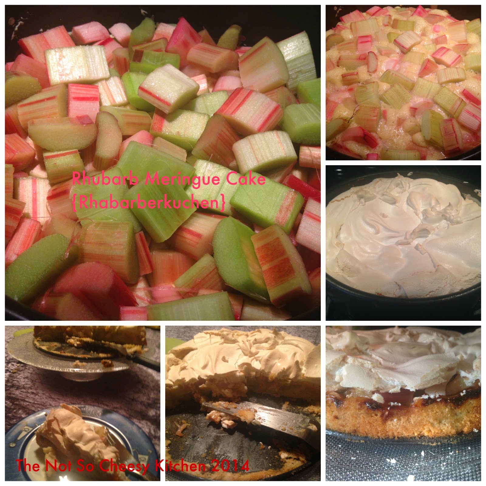 Rhubarb Meringue Cake {Rhabarberkuchen} The Not So Cheesy Kitchen