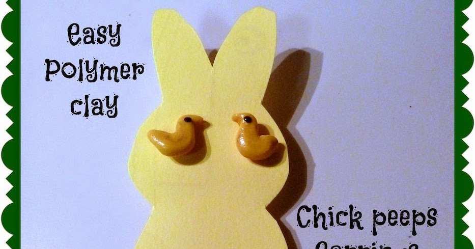 Bunny Peep Polymer Clay Charm