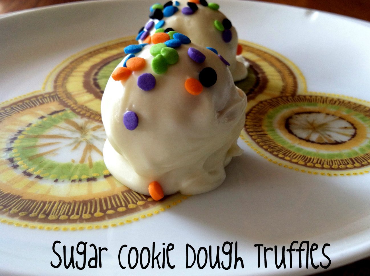 For the Love of Cookies Sugar Cookie Dough Truffles