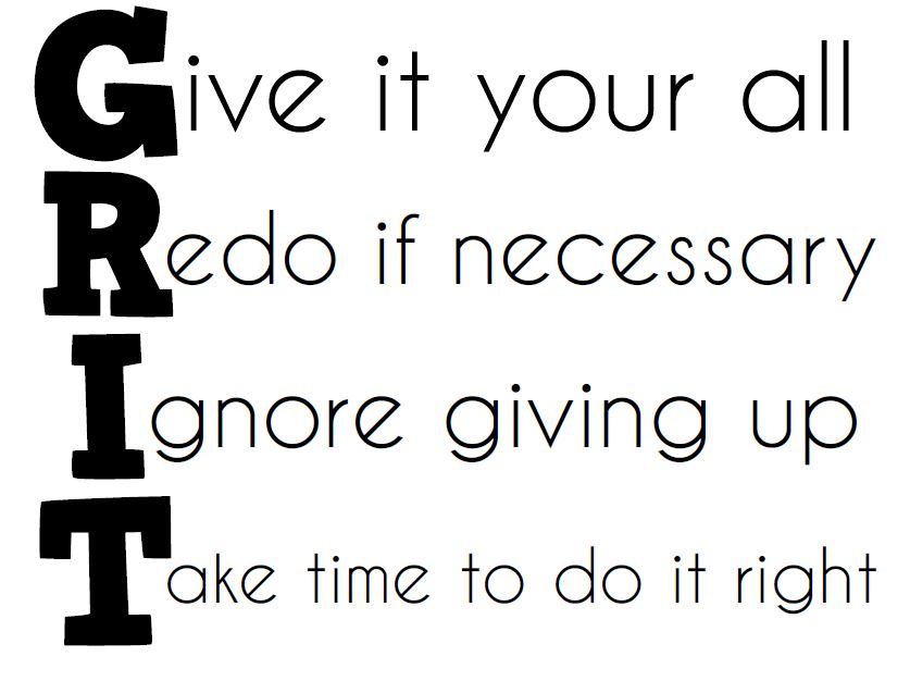 Math = Love Free GRIT Poster