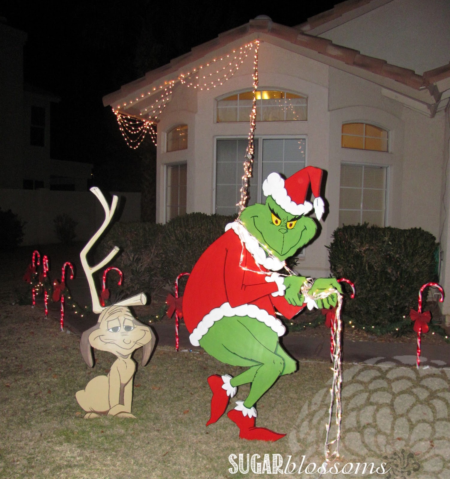 Christmas Decoration Grinch Stealing Lights