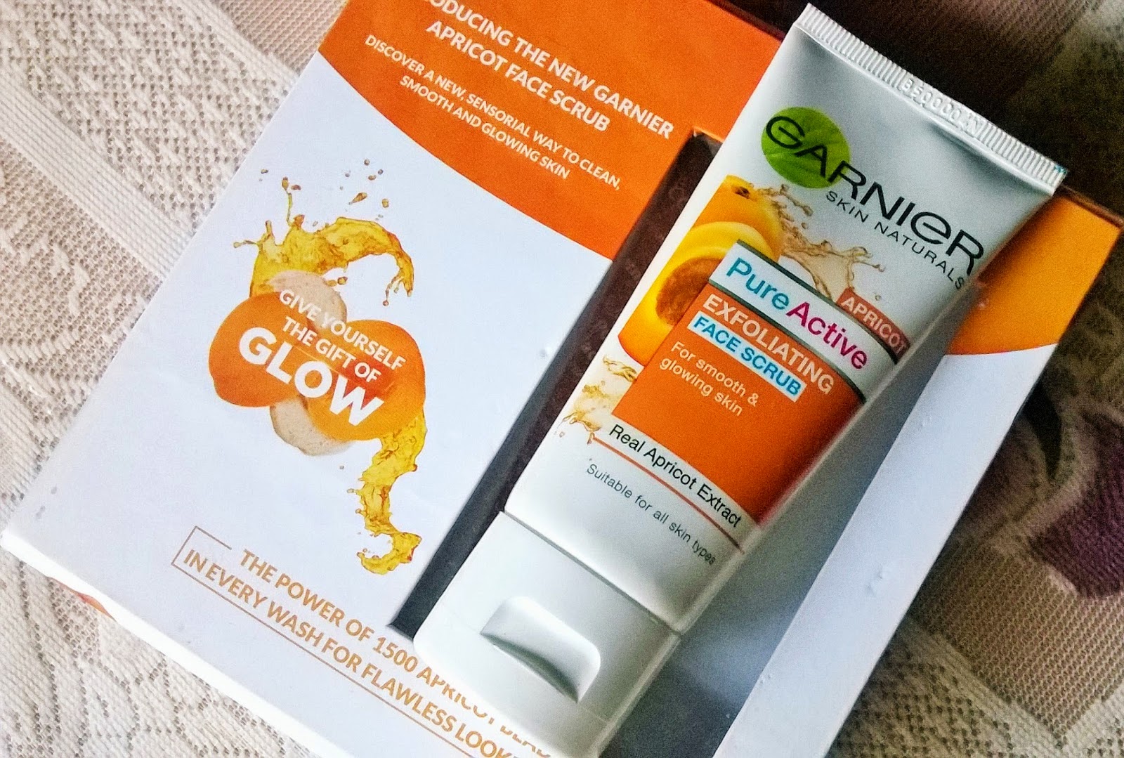 Beauty & Beyond Garnier Naturals PureActive Apricot Face Scrub Review