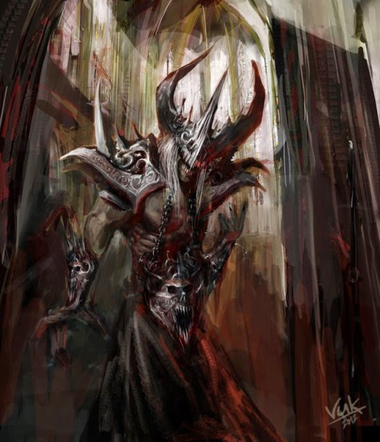 Anjos, deuses e demônios nas ilustrações de fantasia de Vuk Kostic a.k.a. chevsy Vuk Kostic chevsy deviantart ilustrações fantasia magia anjos demônios deuses