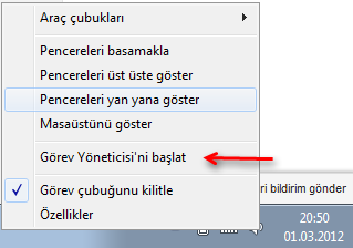 Görev yöneticisi Görev yöneticisi