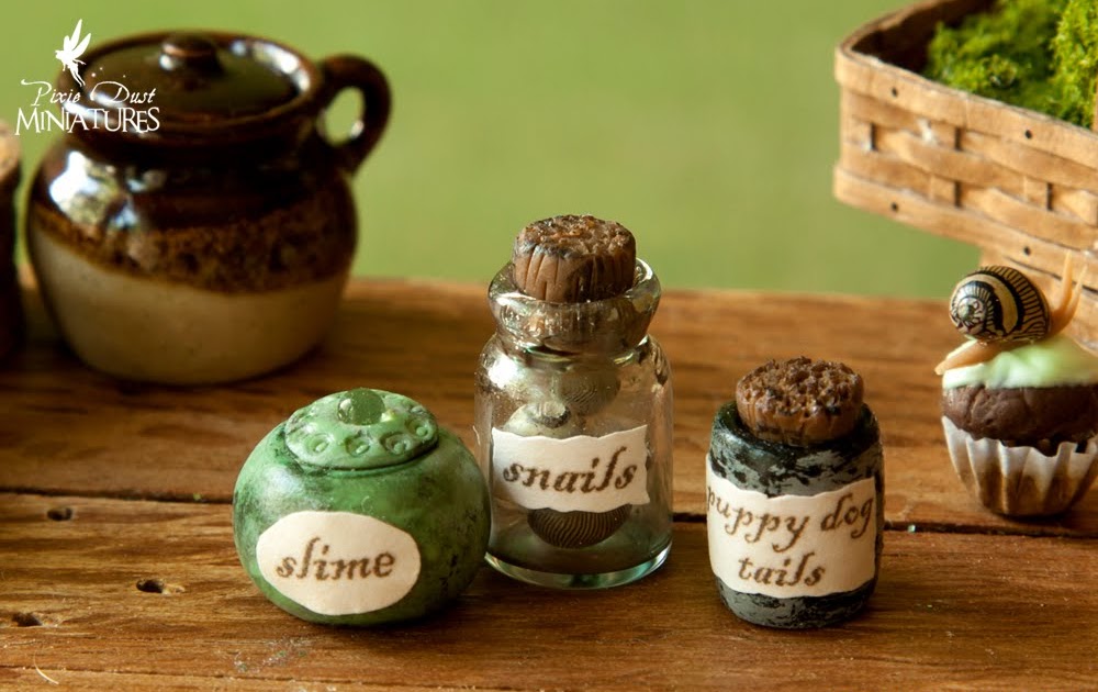 Pixie Dust Miniatures Slime, snails and Puppy dog tails