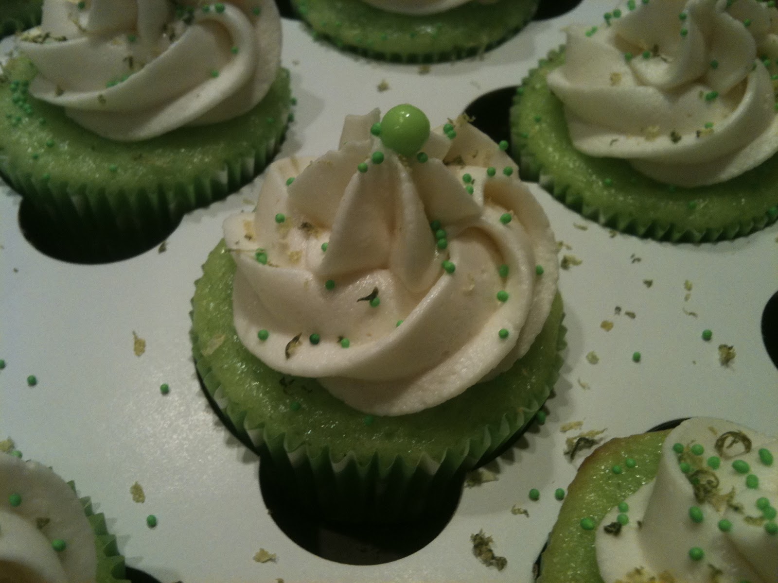 Frosted! Key Lime Cupcakes with Key Lime Buttercream for my Nephew's