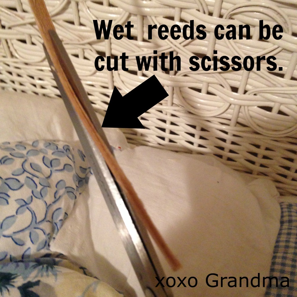 xoxo Grandma: Making Good: How to Repair Wicker Furniture