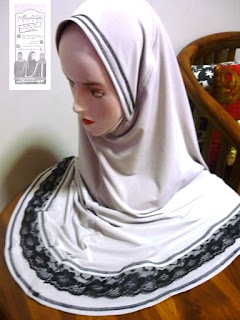 PAKAIAN SOLAT: TUDUNG LABUH LAPIK DAGU MELETOPS - CANTIK- CANTIK PASTI