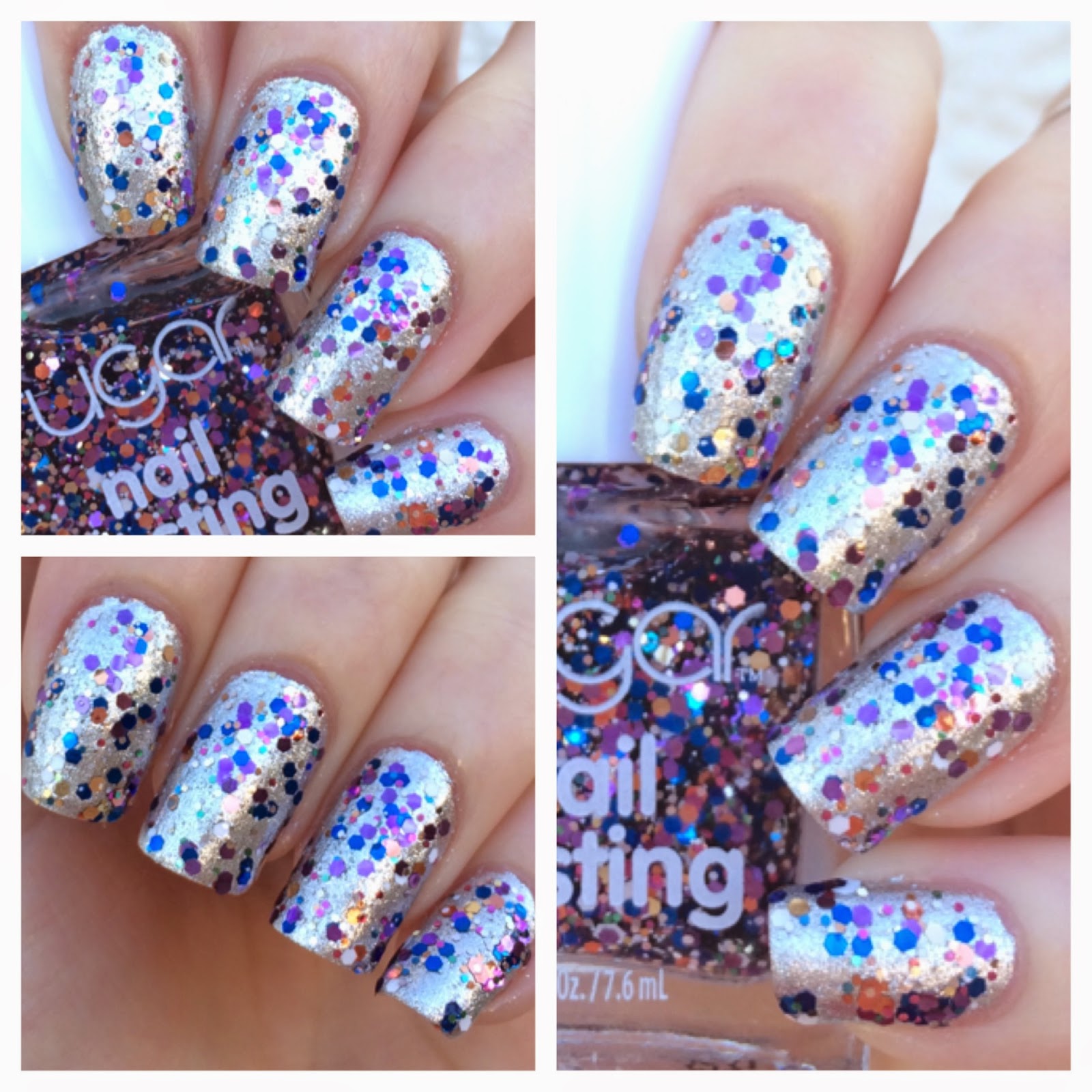 Cat Eyes Skinny Jeans Notd Sugar Nail Frosting Glitter Notd Sugar Nail Frosting Glitter Polish In Confetti