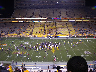 Field at end of Cal victory
