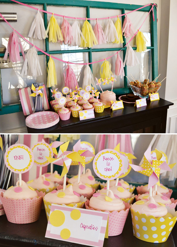 ideas de candy bar sacadas de la web Festa+rosa+e+amarelo