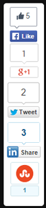Social Media Button Floating Social media buttons