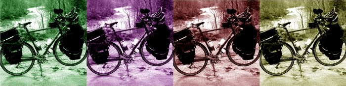 Surly LHT at Bruner Run Overlook on GAP 6miles north of Ohiopyle, photo and editing by SR