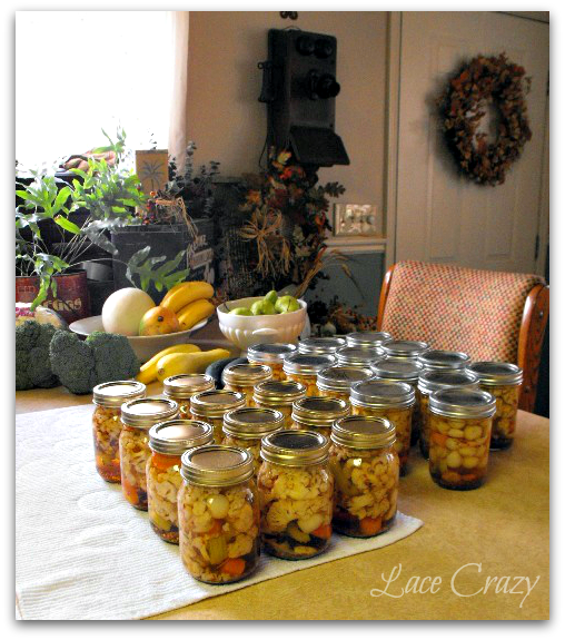 Lace Crazy Pickled Cauliflower Home Canning Recipe!