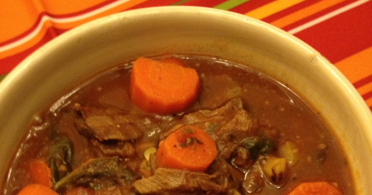 Feeding Ger Sasser Vegetable Beef Soup, Paleo