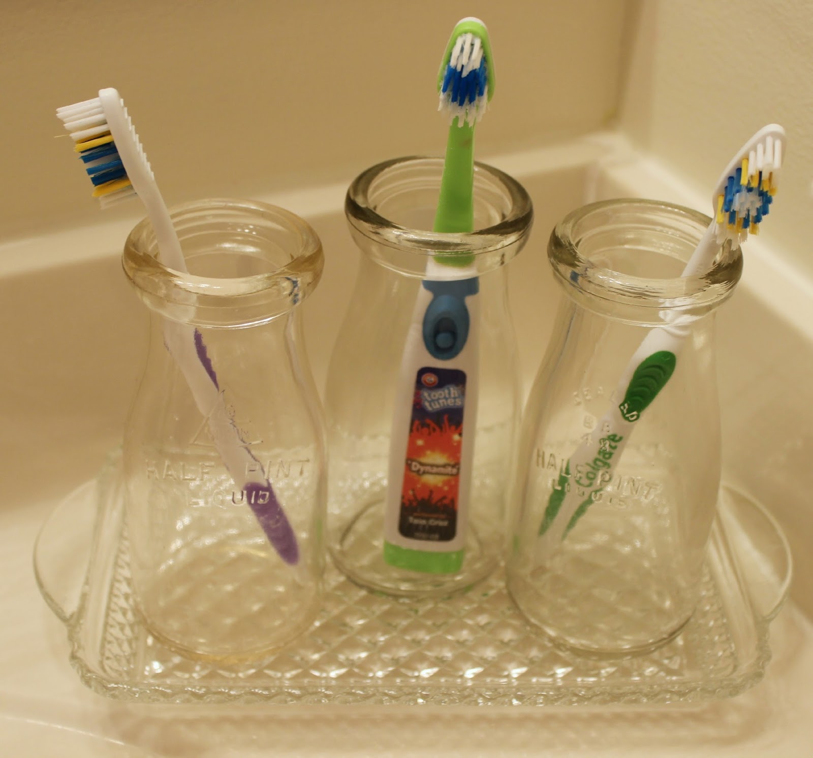 Happy At Home A Simple Toothbrush Holder Vintage Style