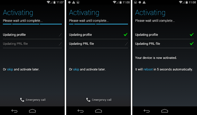 Moto G activating on Ting