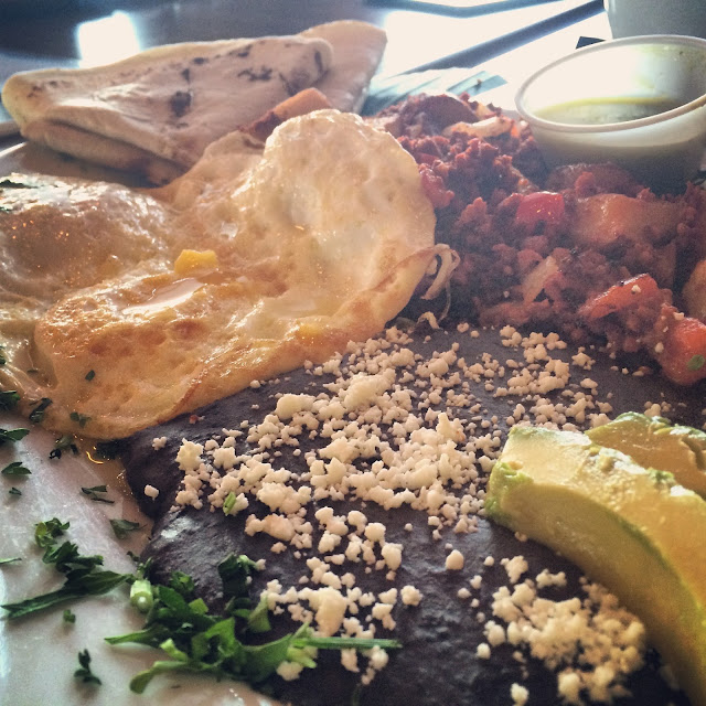 Traditional Guatemalan Breakfast at Cafe Kacao
