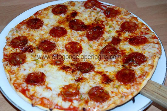 Pizza de chorizo Pizza de chorizo