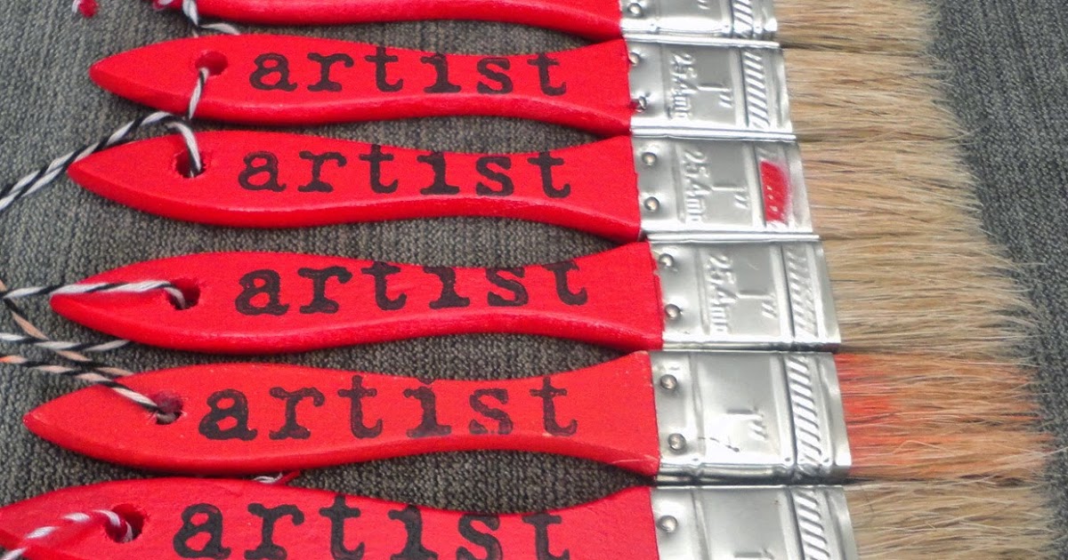 Art House 577 Customized Red Paint Brushes!