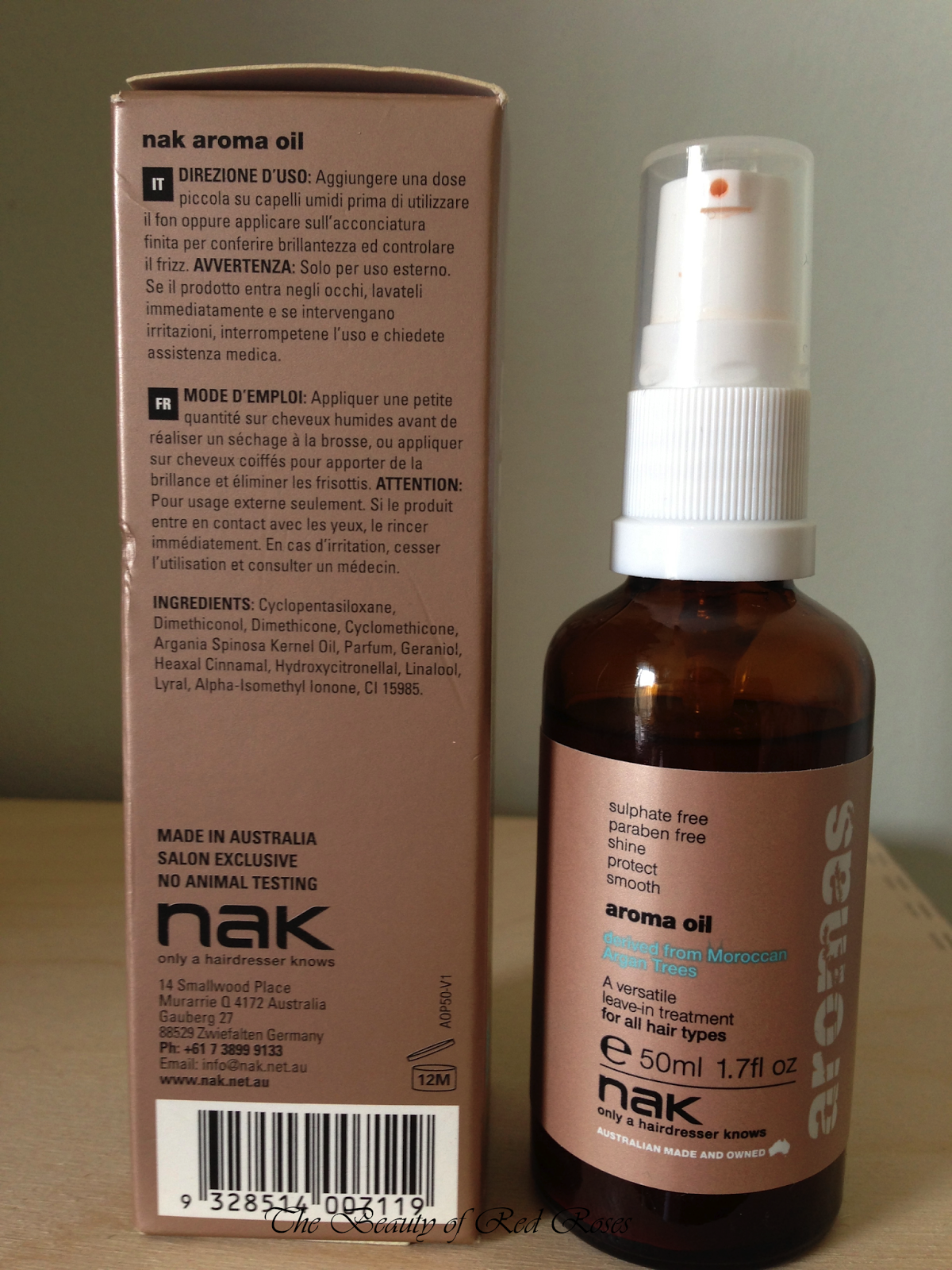 The Beauty of Red Roses NAK Aroma Oil