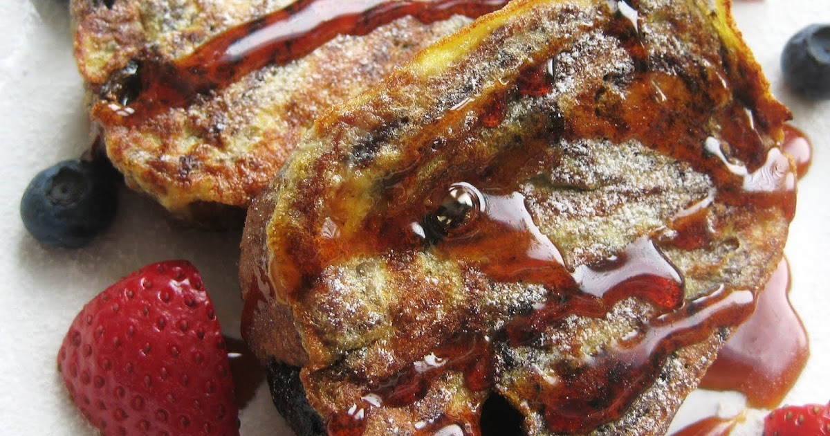 My Fare Foodie. Chocolate Babka French Toast with a Port Wine Reduction
