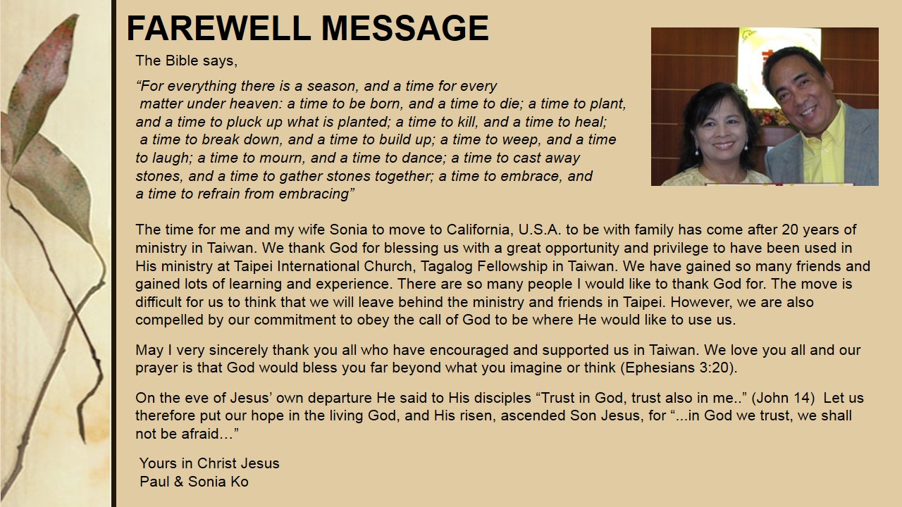 farewell message Sample letters to write a farewell letter to management, co-workers or clients. farewell message Sample letters to write a farewell letter to management, co-workers or clients.