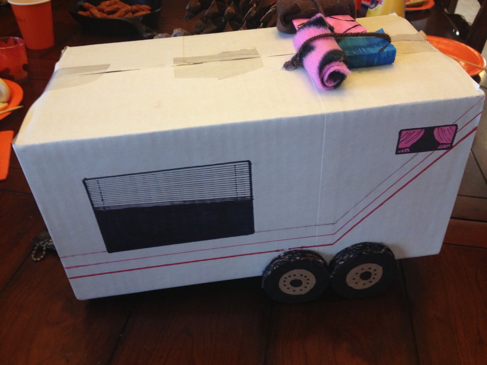 The Busy Broad Camping Themed Gift Wrap