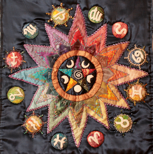 Zodiac quilt is coming along nicely... Kalona Creativity