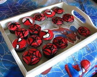 Cupcake - Decoração de festa Infantil do Homem Aranha Cupcake - Decoração de festa Infantil do Homem Aranha