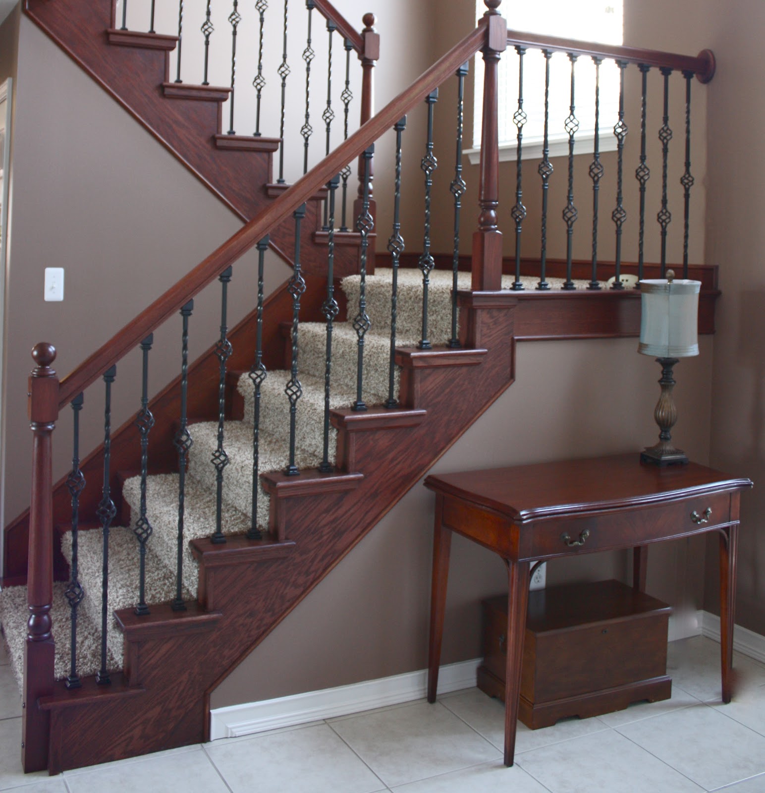 The Yellow Cape Cod Staircase MakeoverBefore and After