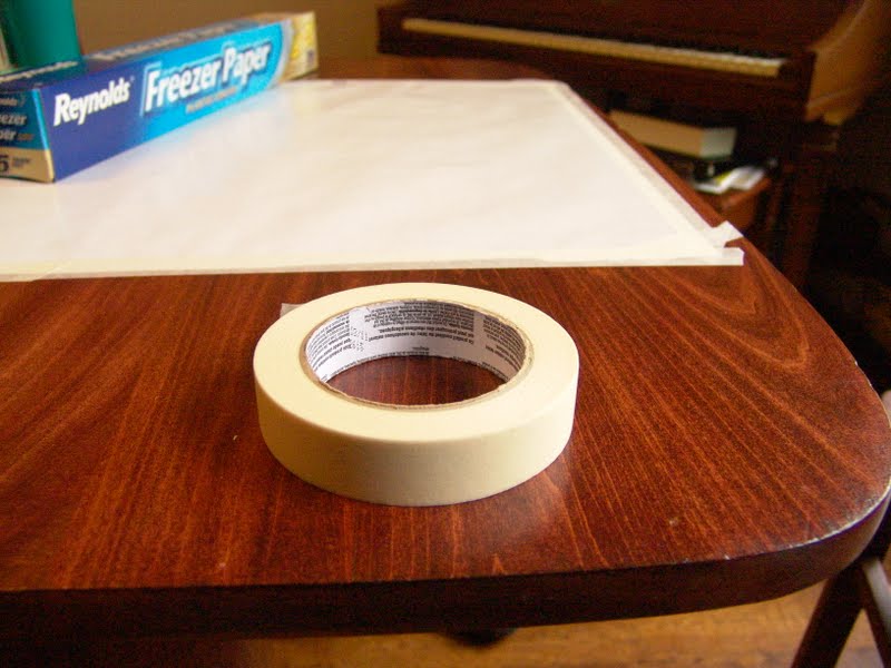 Deb's Sweet Spot Freezer Paper, Masking Tape and Extruder Guns.