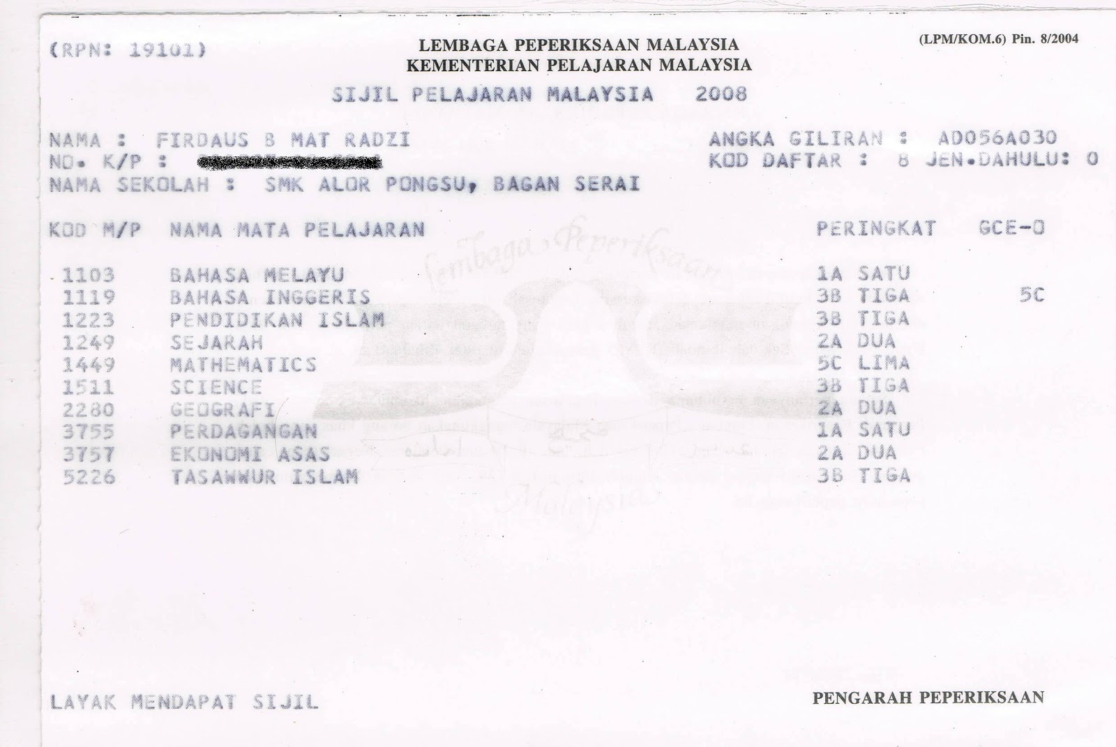 DRAMA HIDUP FMR Result SPM dah dapat